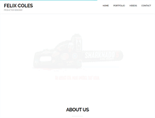 Tablet Screenshot of felixcoles.com